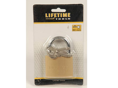 LifeTime Tools Riippulukko, 60mm, 3 avainta
